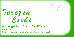 terezia csehi business card
